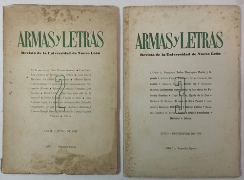 Armas Y Letras, Revista Universitaria De Nuevo León-3 Vol.