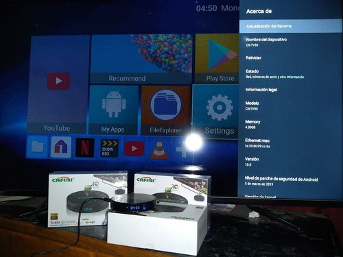 Imagen 4 de 6 de Mini Smart Tv Box Android 10.0 Portatil De 4gb Ram 64 Gb