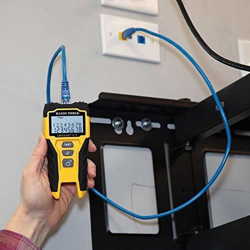 Klein Tools Vdv526-200 - Probador De Cables Ethernet Lan Scout Jr. 2 Para Cables Cat 5e, Cat 6/6a Con Conexiones Rj45