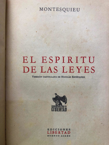 El Espíritu De Las Leyes