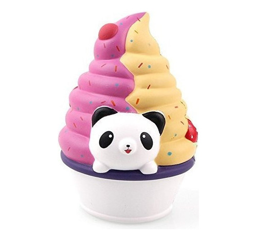 Lishong Squishies Jumbo Panda Helado Crema Lento Aroma Arcoi