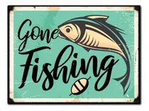 Comprar #916 - Cuadro Vintage - Pesca Pez Mar Rio Poster No Chapa