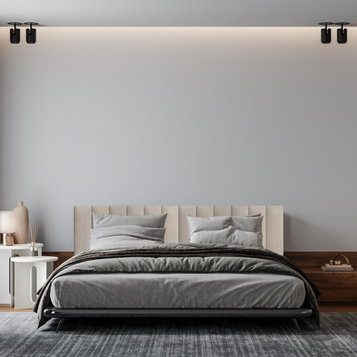 Painel Cabeceira Modulo Autoadesiva Cama Tecido Suede 20x60 Cor Bege