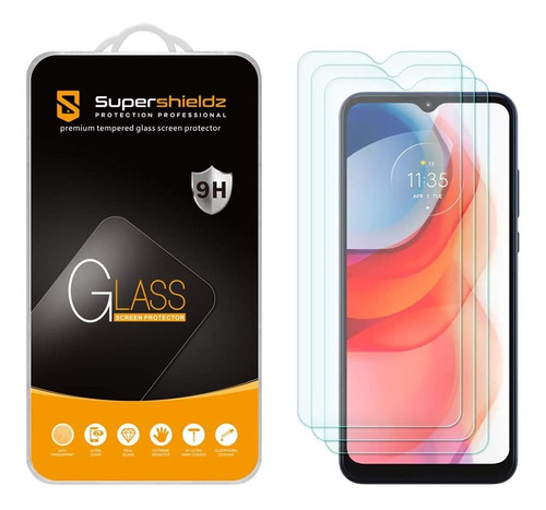 Protector De Pantalla Para Moto G Play 2021 Templado 3-pack