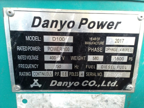 Imagen 3 de 9 de Generador De Luz Danyo D100