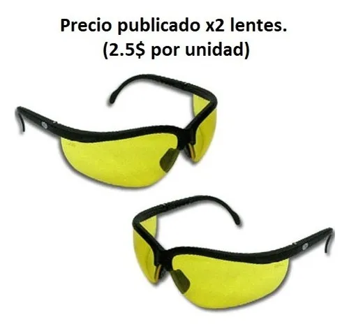 Gafas de Seguridad Lentes Amarillas - Lansa Diffusion