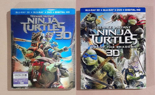 Tortugas Ninja + Tortugas Ninja 2 - Blu-ray 3d + 2d Original