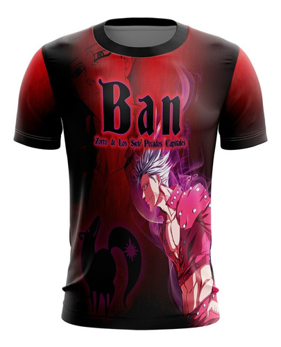 Playera Sublimada Ban (nanatsu No Taizai)