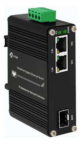 Mini Interruptor Industrial De 2 Puertos Gigabit Ethernet Mo