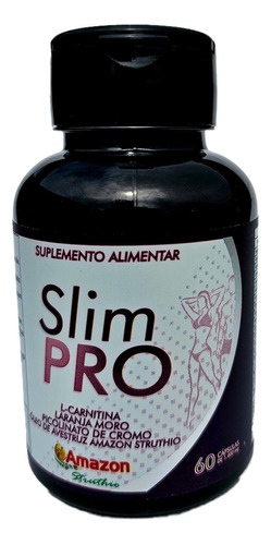 Slim Pro Amazon Struthio 60 Cps Laranja Moro L-carnitina
