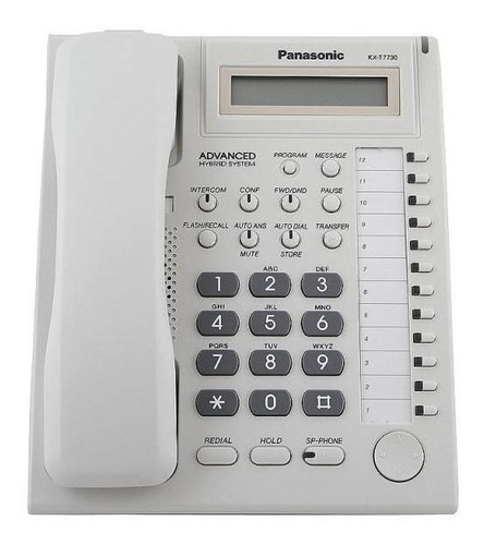 Teléfono Fijo Panasonic Kx-t7730 Blanco