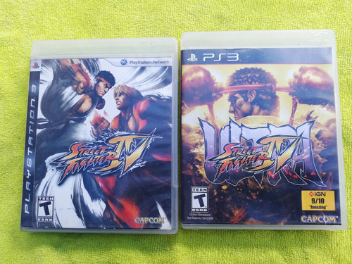 2 Juegos Para Play Station 3 De Street Fighter (de Uso) 