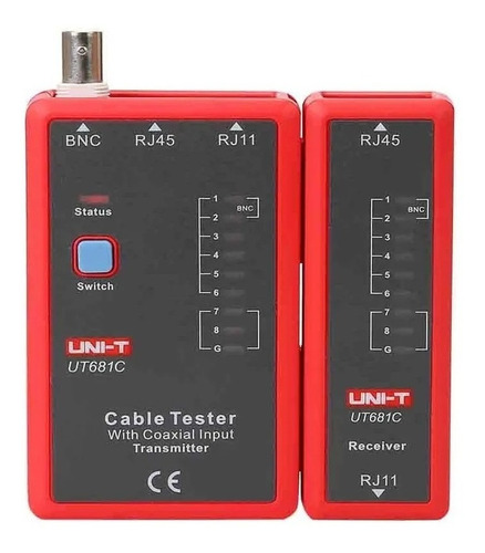 Uni-t Tester De Red Probador De Cables Rj45 Rj11 Bnc Ut681c