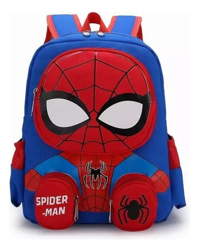 1 Mochila Escolar Original De Spider-man Mochila Con Dibujos A