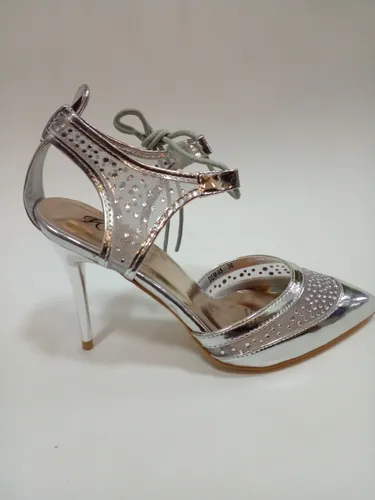 Zapatos color plata de fiesta sale