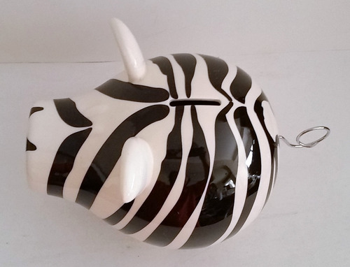Tk0d Cofre S&p Living Oink! Zebra Money Box