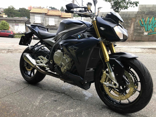 Bmw S1000r 2014 Naked Bmw Azul Aceito Troca