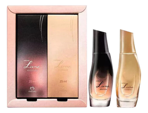 Kit Luna 25ml Perfumes Mini Absoluta Y Radiante Natura