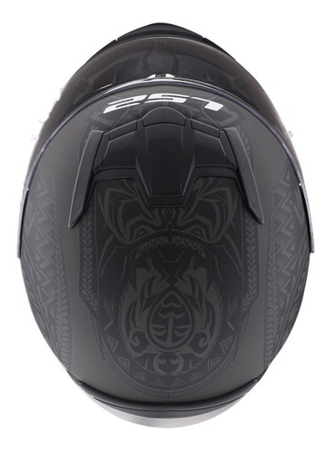 Imagen 8 de 9 de Casco Integral Moto Ls2 352 Rookie Takaroa Negro Mate