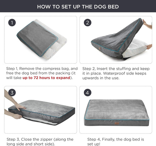 Cama Impermeable Para Perros Grandes Bedsure Entire - 4 ...