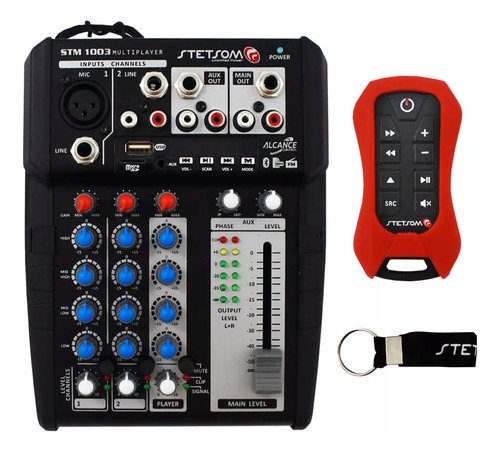 Mesa Stetsom Stm1003 3 Canais 12v Usb Sd Bt + Controle