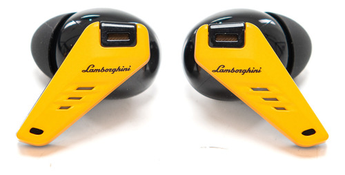 Auricular in ear Wireless Lamborghini Tws700 Amarillo Bluetooth con estuche de carga