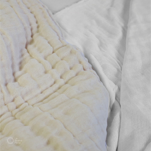 25 Metros Manta De Cielo 100% Algodón Blanca Ancho 80 Cm. Color Blanco Diseño De La Tela Liso
