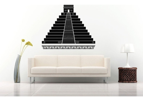 Vinilo Decorativo Piramide Azteca 