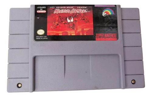 Spider Man & Venom Maximum Carnage Super Nintendo  (Reacondicionado)