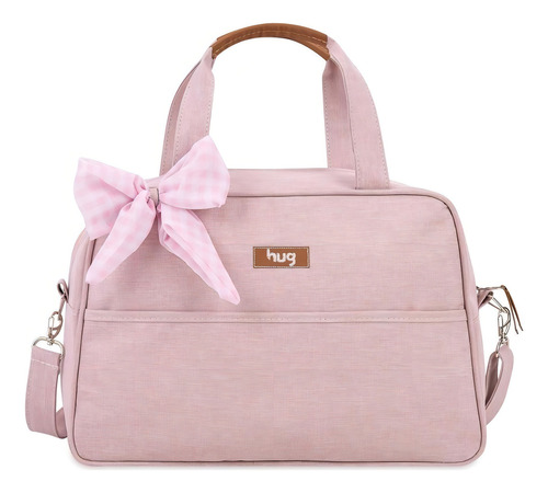 Bolsa De Maternidade Hug Média Mescla Rosa