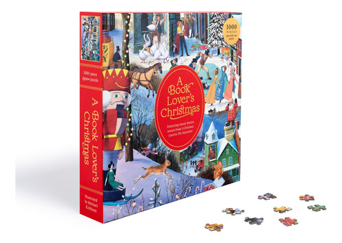Rompecabezas Laurence King A Book Lover's Christmas, 1000 Pi