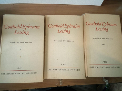 Gotthold Ephraim Lessing Werke In Drei Banden