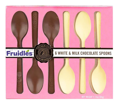 Cucharas De Chocolate Blanco Y Leche, Cucharas Comestibles P