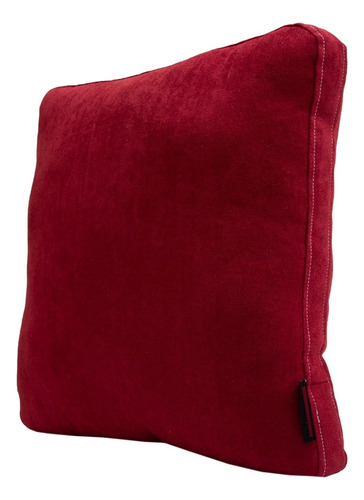 Set De 2 Cojines Cuadrados Grande Dicasa Red Zita Rojo