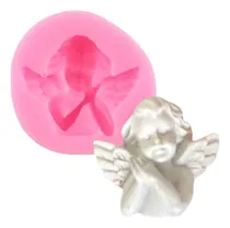 Comprar Molde Silicona Ángel Angelito Cara Mini Dije Porce Fondant