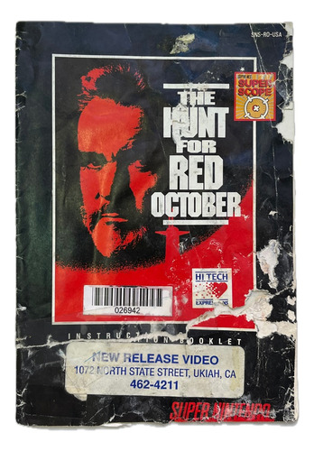 The Hunt Of Red October Manual Snes Super Nintendo (Usado)