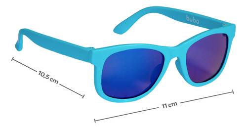 Óculos De Sol Infantil Com Proteção Uva-uvb Azul Buba