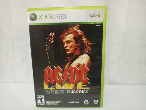 Ac/dc Live Rock Band Track Pack Xbox 360 Fisico
