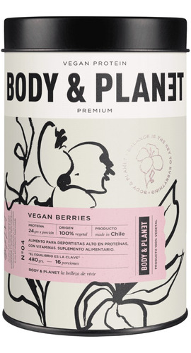 Proteína En Polvo Vegan Premium C/vitaminas - Body & Planet