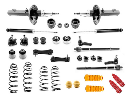 Kit Rotulas Bieletas, Amortiguadores Y Resortes Vw Jetta A4 