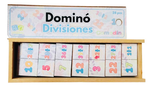 Domino Didactico Madera Divisiones