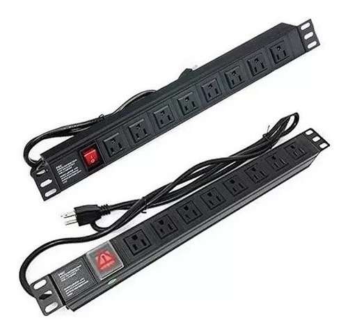 Regleta Pdu 8 Rackeable Tomas 15a Supresor De Pico Para Rack