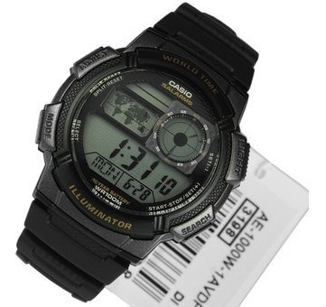 Imagen 4 de 5 de Reloj Hombre Casio Ae-1000w Negro Digital / Lhua Store