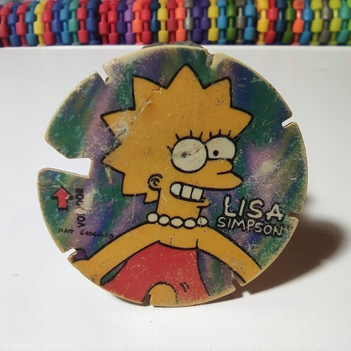 Tazos Armables Volador The Simpsons Lisa Sabritas 1995