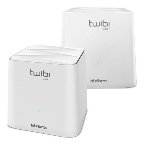 Sistema Wi-Fi mesh, Roteador Intelbras Kit Twibi Giga branco 2 unidades