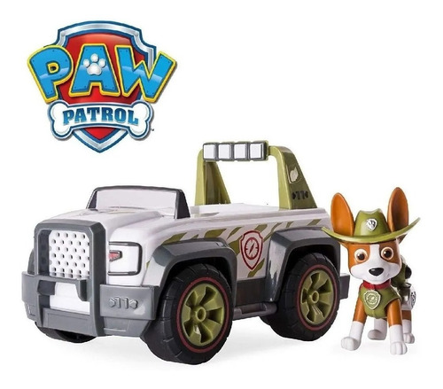 Imagen 3 de 4 de Paw Patrol Auto Mediano C/figura -tracker Jungle - Original