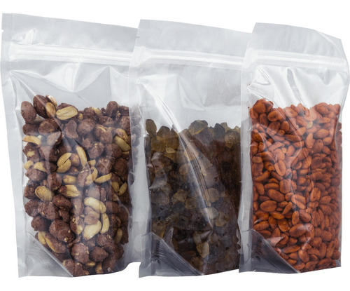 Embalagem Com Fecho Ziplock Stand Up Pouch 14x19 - 100 Und