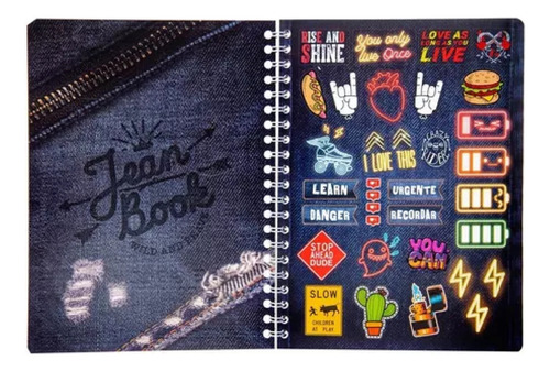 Cuaderno Jean Book Doble Espiral 200 Hj Hojas Mixtas Color Mixto revolucion
