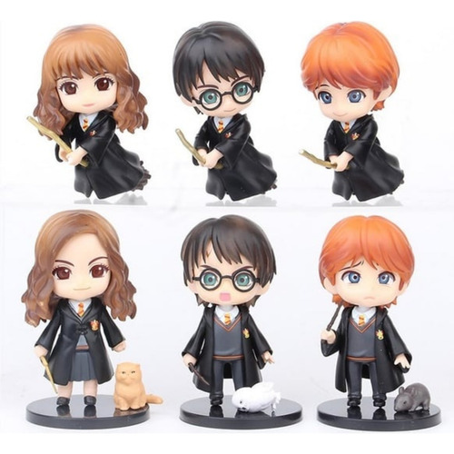 Harry Potter Set X6 Figuras Gashapones Muñeco Juguete