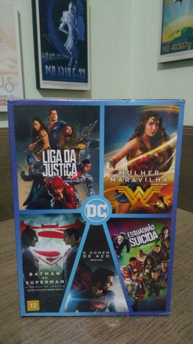 Dc Box 5 Dvds Original 5 Filmes Universo Dc